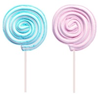 Roller pop brochette van wolk van 60 gr - 1 stuk