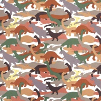 Katoen Jersey AW Dinos Camouflage - Katia