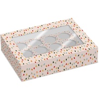 Doos voor 12 kerstlicht cupcakes - 2 stuks