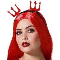 Rode Duivel Drietand Hoofdband