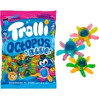 Tongvervende Gummioctopussen - Trolli Octopus Blue - 100 gr