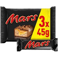 Mars chocoladereep met melk en karamel van 45 gr - 3 stuks