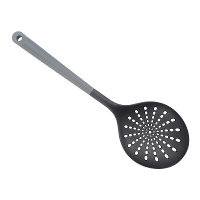 Schuimspaan 36 cm, tweekleurig grijs/zwart