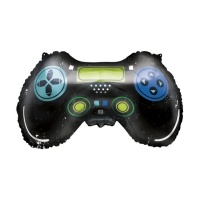 Zwarte videogame controller ballon van 58,4 cm - Unique