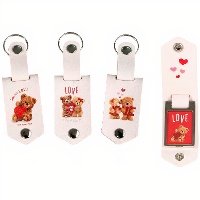 Sleutelhanger met fotohouder, lieve beren - assorti - 1 stuk