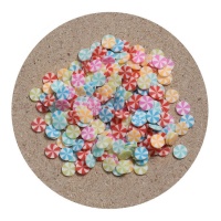 Meerkleurige windmolenfiguurtjes van 0,5 cm