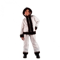 Kinder eskimo kostuum in wit