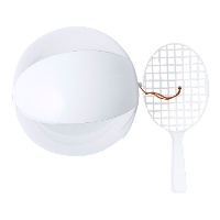 Racket en bal verbonden met elastiek