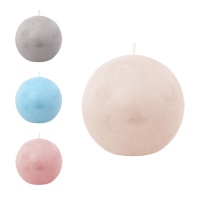Ronde gekleurde kaars van 8 cm - 1 stuk