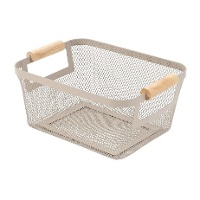 Metalen mand van 24,3 x 17,3 x 11 cm