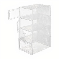 Stapelbare schoenenbox 33 x 23 x 14 cm - 4 vakken