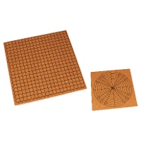 Dubbelzijdige macraméplank 20 x 20 x 1 cm - Artemio