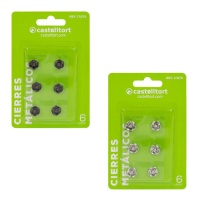 Metalen drukknopen van 1 cm - Castelltort - 6 paar
