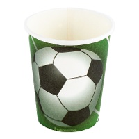 Voetbalbekers op gras - 8 stuks