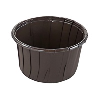 Donkerbruine cupcake capsules - Pastkolor - 50 stuks