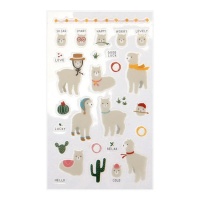 Alpaca dierenstickers - Dailylike - 1 vel