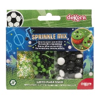 Voetbal Sprinkle Mix Set 70 g - Dekora