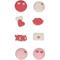 Suikerfiguurtjes Valentijn - FunCakes - 8 stuks