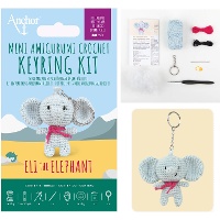 Mini Amigurumi-sleutelhangerkit - Eli the Elephant - Anchor
