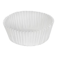 Witte cupcake capsules van 4 cm - 80 stuks