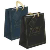 Geschenkzakje Many Happy Returns 45 x 33 x 10 cm met verschillende boodschappen - 1 st.