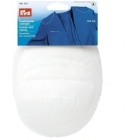 Ongevoerde ingezette schouderstukken van 14 x 21 x 1 cm wit - Prym - 2 stuks