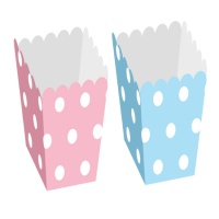 Hoge doos met stippen - 12 stuks