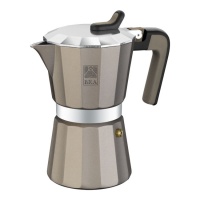 Italiaans koffiezetapparaat 12 kopjes Titanium Vitro - Bra