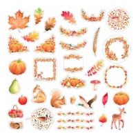 Stansvormen van herfstbloemen van vellumpapier - Artemio