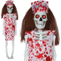 Skeletverpleegster hanger van 40 cm