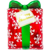 Kerstgeschenk ballon van 68 x 48 cm