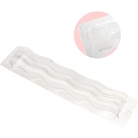 Plastic mal voor noga en chocolade van 25 x 3,5 cm gegolfd