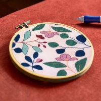 Punch needle kit - Tropische bloemen - DMC