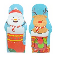 Doos van 130 gr rendier- en sneeuwpopwolkjes - 1 stuk