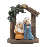 Beeldje van een geboorte in hars, 6,7 cm hoog