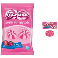 Suikervrije aardbei en room snoepjes - Lacrême - 900 gr