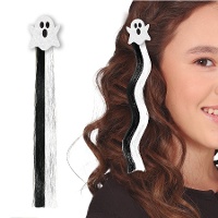 Geestwitte en zwarte haarstreng