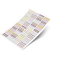 Miniatuurvormstickers - 1 vel