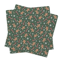 Kerstkoekjes servetten 16,5 x 16,5 cm - 20 stuks