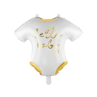 Hello baby ballon van 51 x 45 cm - Partydeco