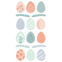 Verhoogde Paasei Stickers - 1 Vel