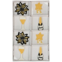 Suikerfiguren van Sparkling Celebration - Wilton - 8 stuks