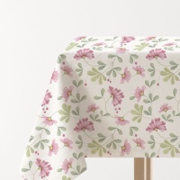 Tafelkleed van 1,45 x 1,45 m met bloemenstof
