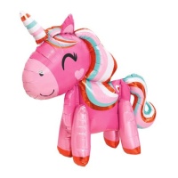 Roze eenhoorn ballon van 55 cm
