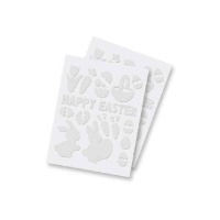 3D-schuimstickers voor Pasen - 2 vellen
