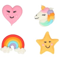 Unicorn Dream Suikerfiguren - 8 stuks