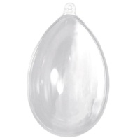 Vulbaar plastic ei van 10 x 6,5 cm - 1 stuk
