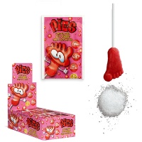Lollypop met knapperig zuurpoeder - Pies Cerdán - 40 stuks