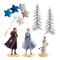 Taartdecoratie van Frozen 2 - 6 stuks