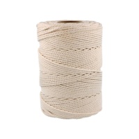 Spoel van wit katoenen touw van 2,2 mm bij 70 m